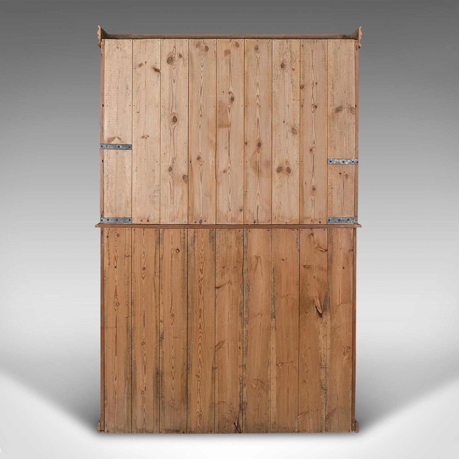 Europeo Credenza antica, inglese, pino, dispensa, vittoriana, 1850 ca. in vendita