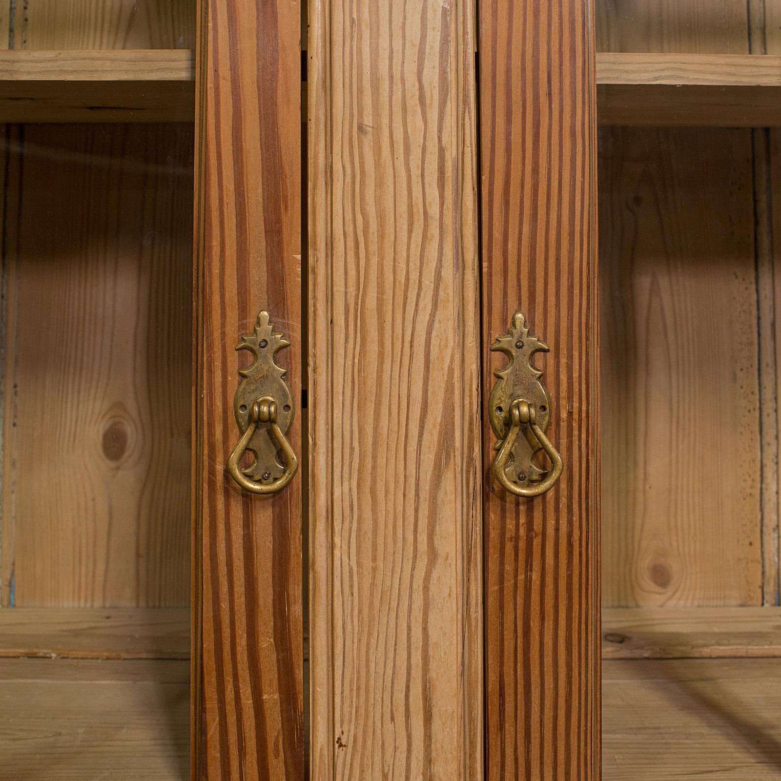 19th Century Antique Cupboard, English, Pine, Larder Cabinet, Victorian, C.1850 For Sale