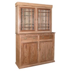 Antique Cupboard, English, Pine, Larder Cabinet, Victorian, C.1850
