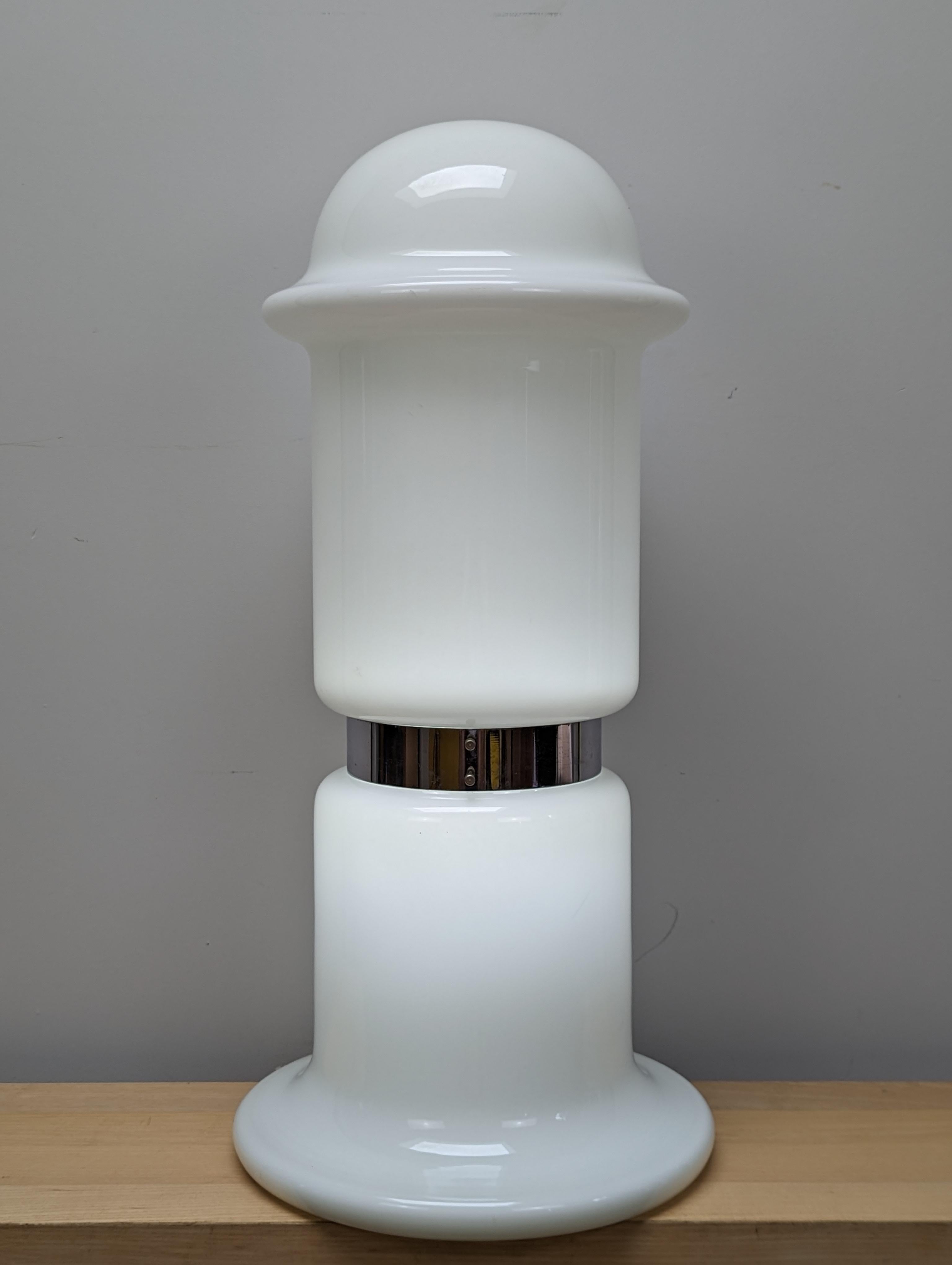 Very Tall Midcentury Karel Volf Designed Loor Lamp, White For Sale 9