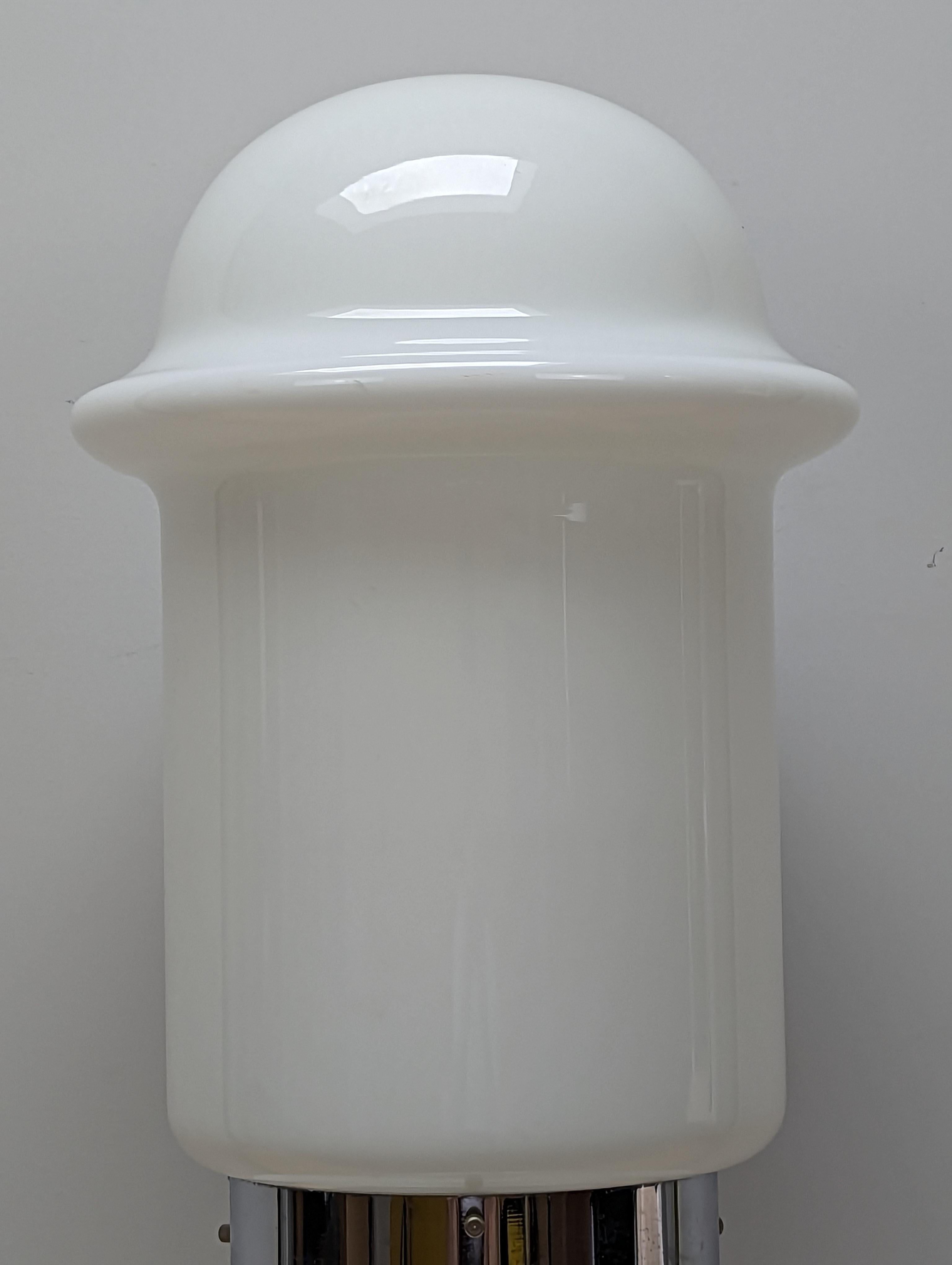 Mid-Century Modern Very Tall Midcentury Karel Volf Designed Loor Lamp, White For Sale