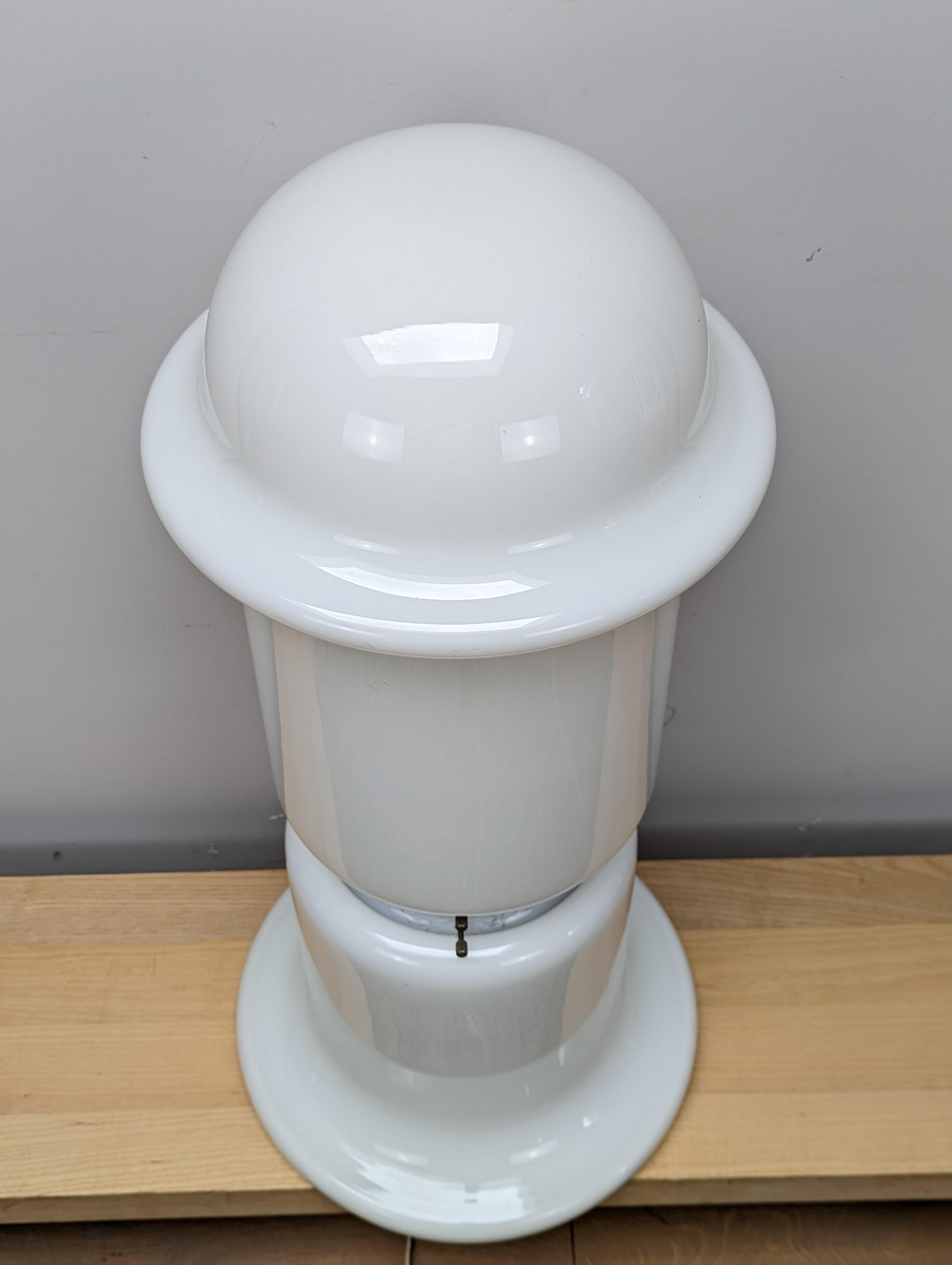 Very Tall Midcentury Karel Volf Designed Loor Lamp, White For Sale 1
