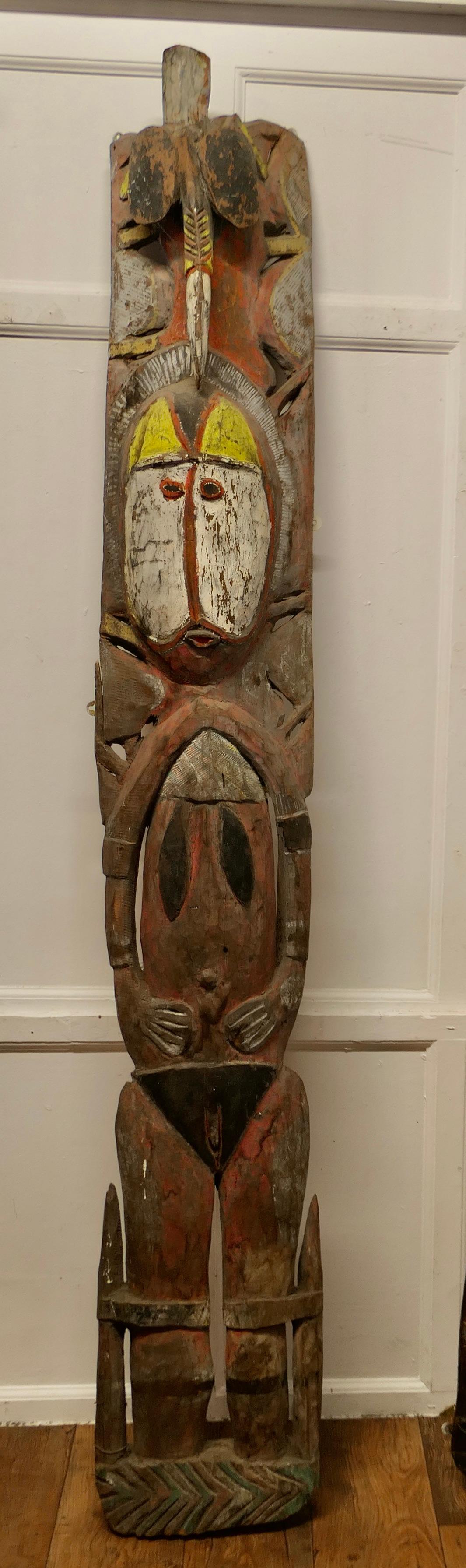 Teak Very Tall Pair of African Marriage Figure Panels  This is a very heavy pair   For Sale