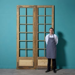 Very Tall Set of Antique Oak Doors for Glazing