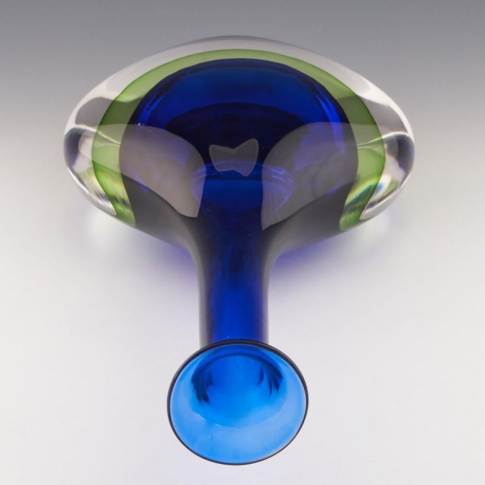 Sehr hohe signierte Cenedese Sommerso-Vase, entworfen von Antonio Da Ros (Glaskunst) im Angebot
