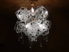 Rare et très unique lustre organique de René Roubíček:: années 1960