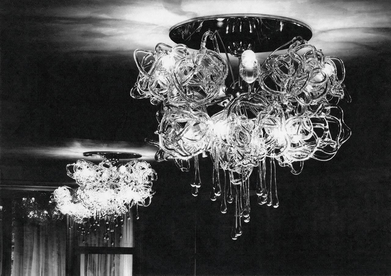 Very Unique Rare Organic Chandelier by René Roubíček, 1960s In Good Condition For Sale In Praha, CZ
