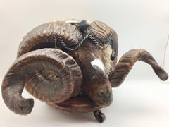 19th Century Scottish Rams Head Snuff or Mull Box