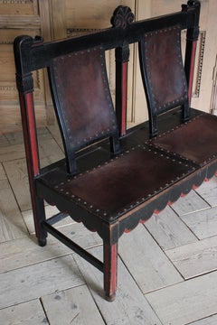Very Unusual circa 1900 Scandinavian Bench