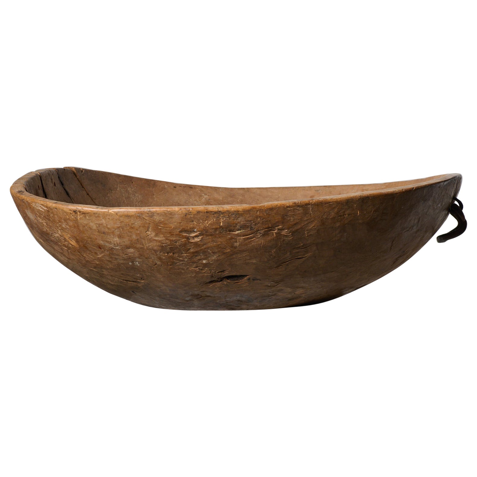 Very Unusual Large Northern Swedish Wooden Bowl in Birch Root from the Mid 1700s