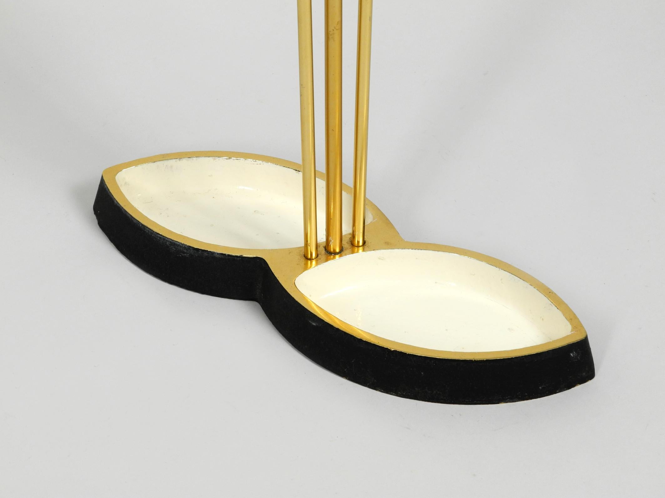 Very Unusual Mid-Century Modern Brass Umbrella Stand 3
