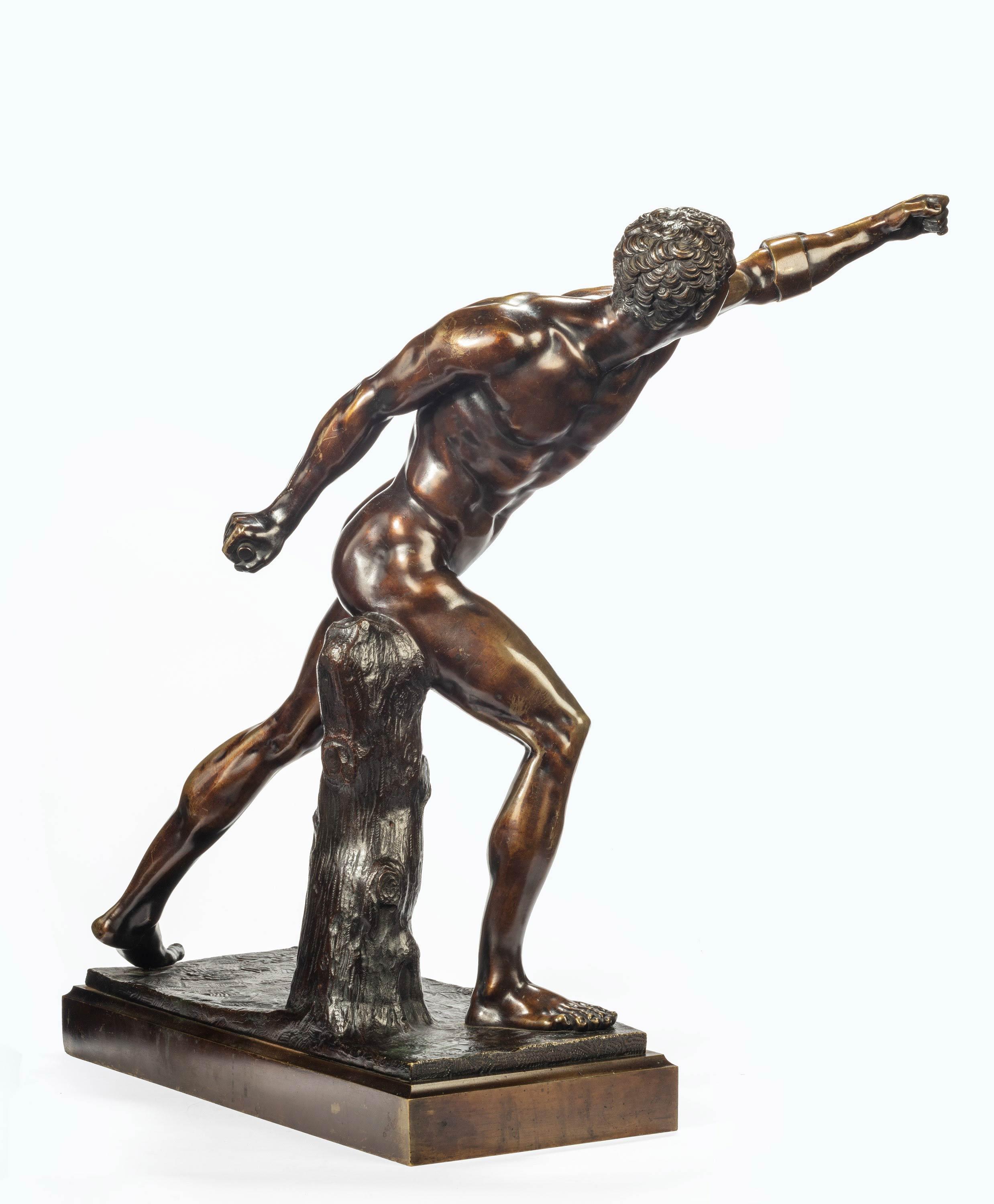 Very Well Cast 19th Century Bronze of a Gladiator 1