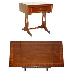 Very Well Made Vintage Extending Hardwood Side End Lamp Wine Card Table