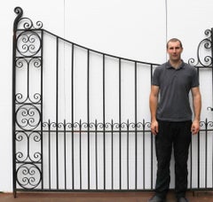 Very Wide Victorian Style Set of Wrought Iron Driveway Gates 478 cm (15’7”)