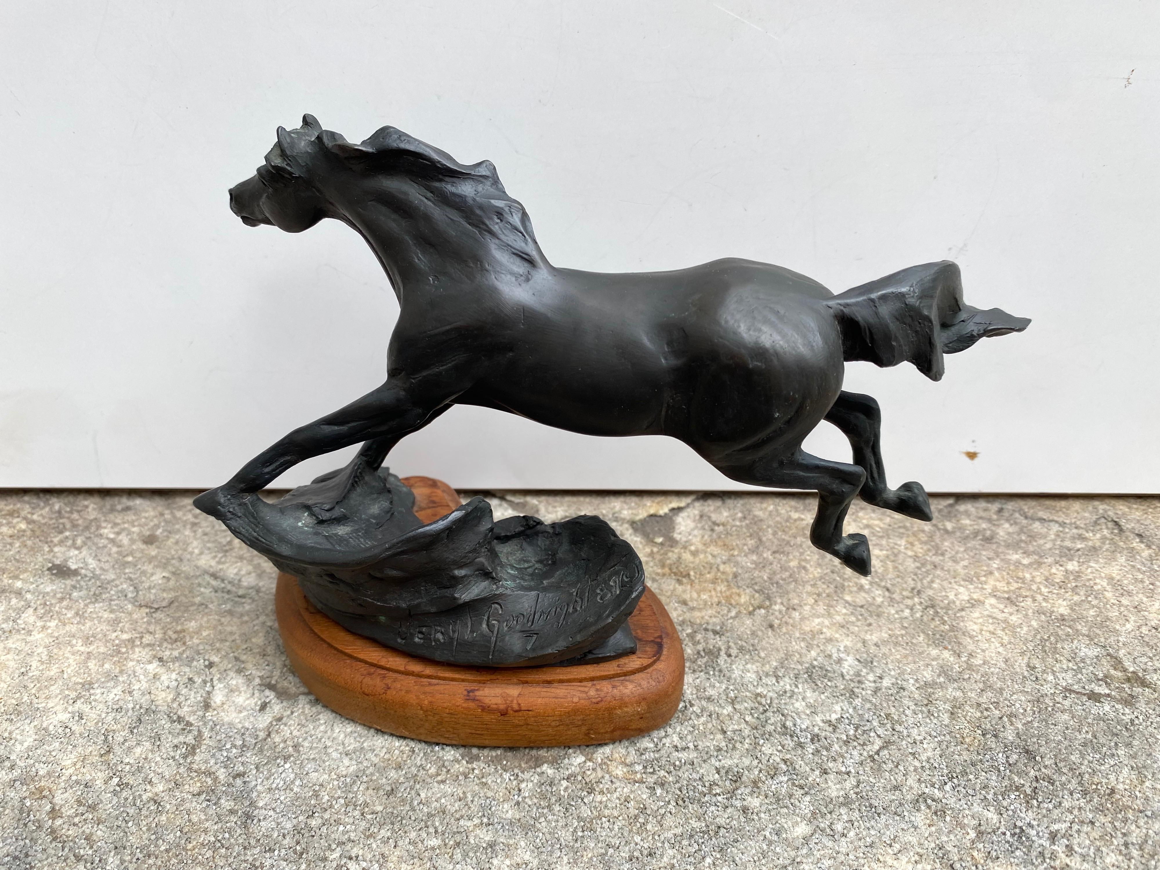 Veryl Goodnight Bronze Horse In Good Condition For Sale In Philadelphia, PA