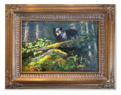 World of Wonder (Wildlife, black bear, lush forest, green/blue/yellow/red)