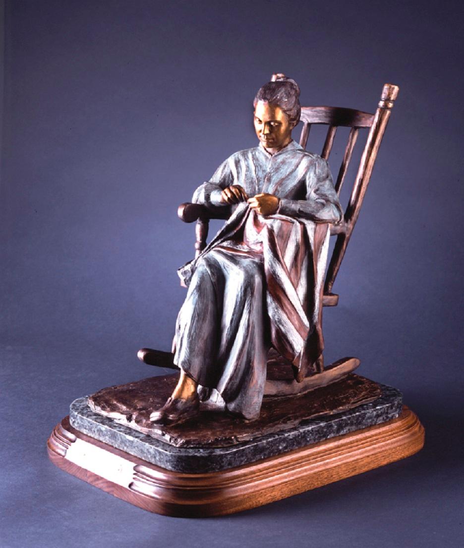 Mending The Flag - Sculpture by Veryl Goodnight