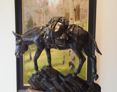 Prospector's Partner (bronze, burro, American West, fortitude, character)
