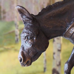 Prospector's Partner (bronze, burro, American West, fortitude, character)