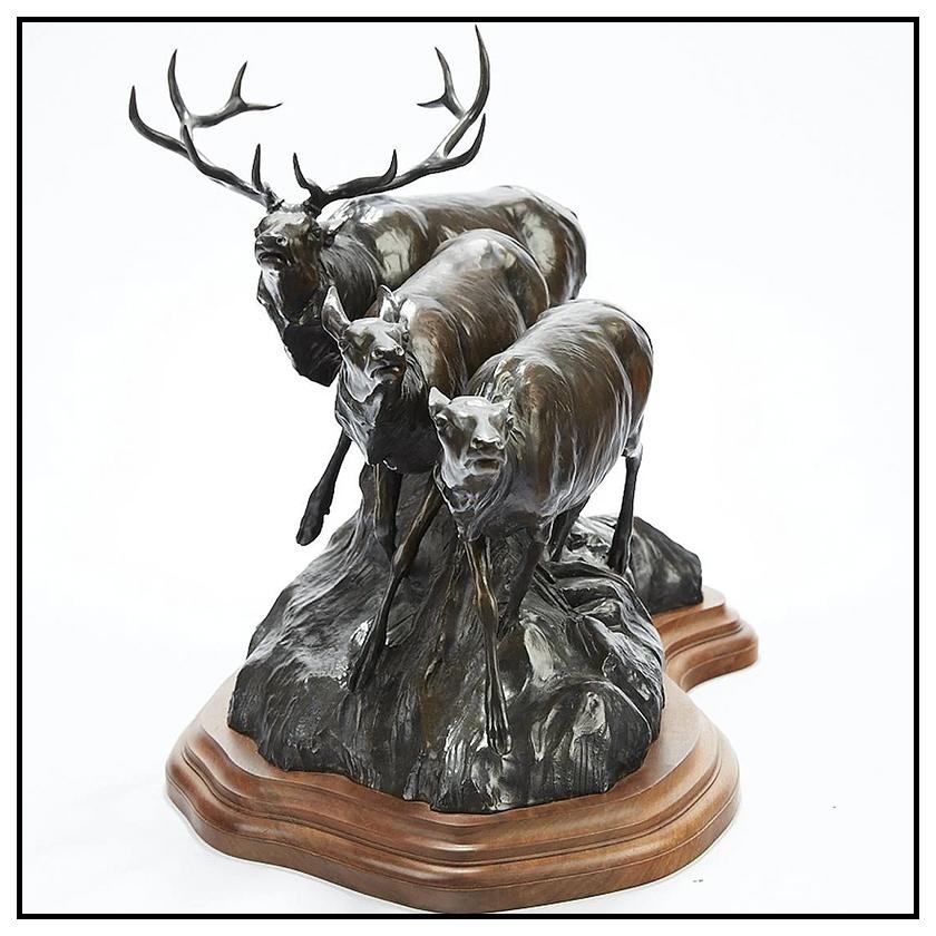 Veryl Goodnight Bronze Animal Wildlife Sculpture Spirit Of Autumn Large Signed For Sale 1