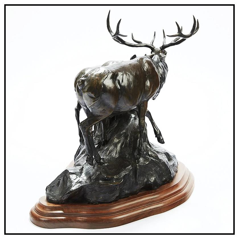 Veryl Goodnight Bronze Animal Wildlife Sculpture Spirit Of Autumn Large Signed For Sale 2
