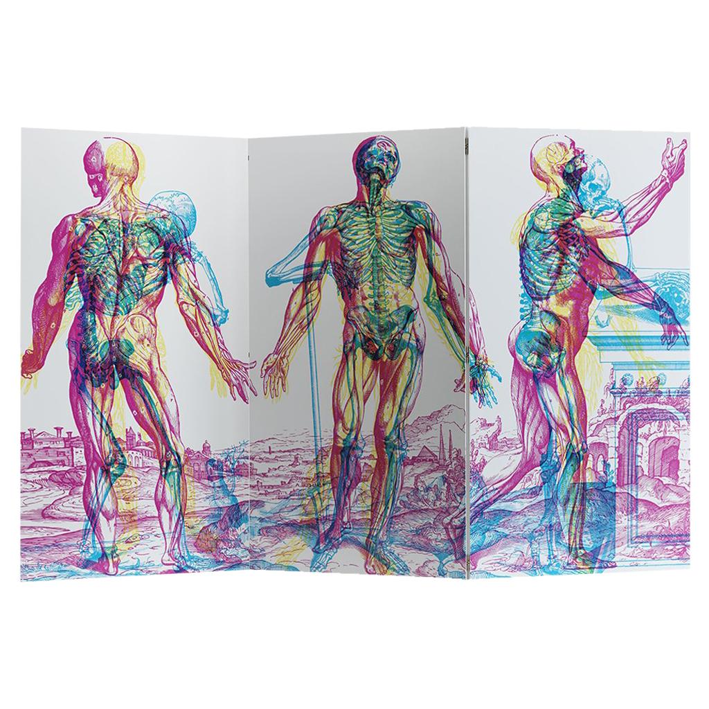 Vesalio Room Divider Screen 3 Panel RGB Lights Interactive Designed by Carnovsky For Sale