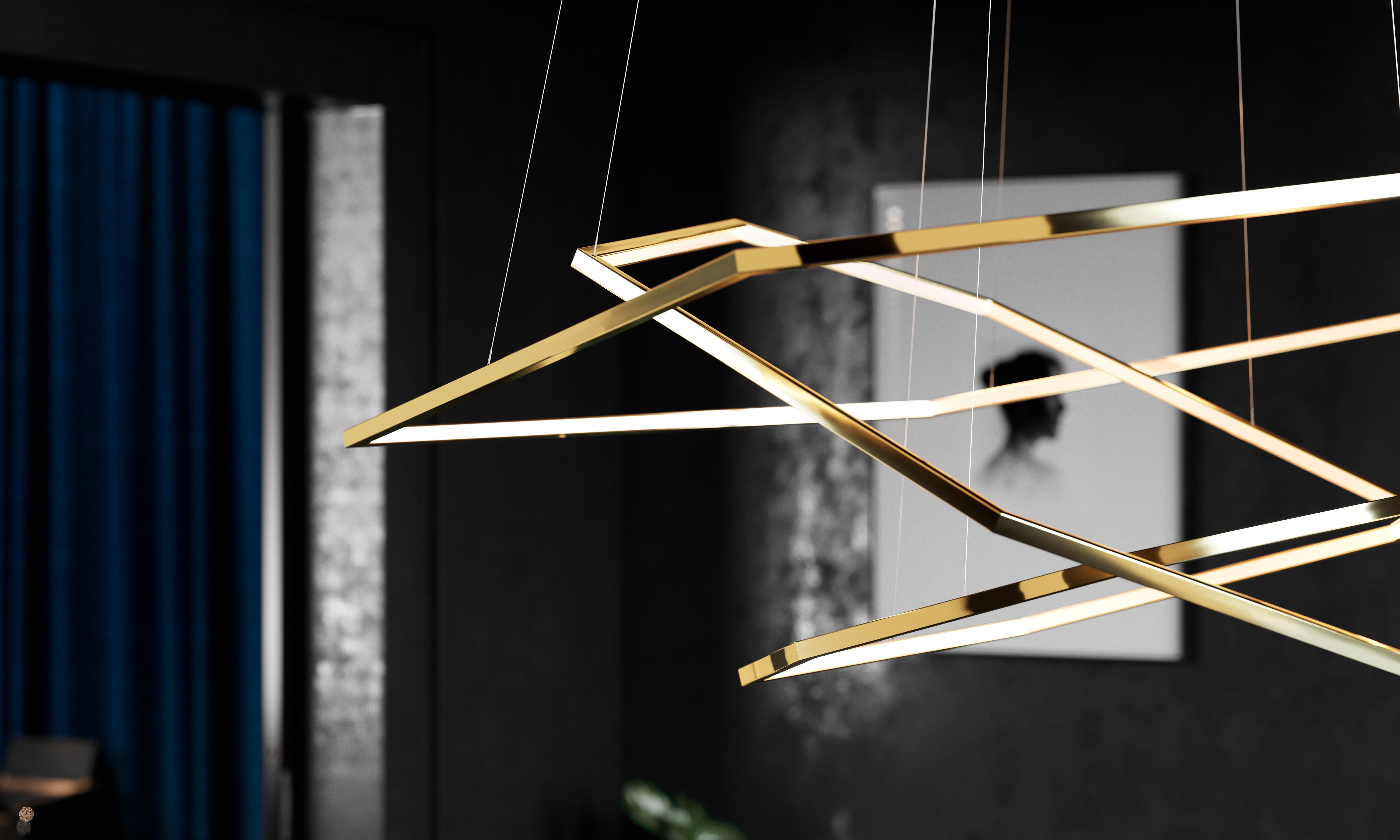Postmoderne Lustre triple Vesanto par Cameron Design House en vente