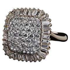 Veschetti 18 Karat Yellow Gold Diamond Cocktail Ring