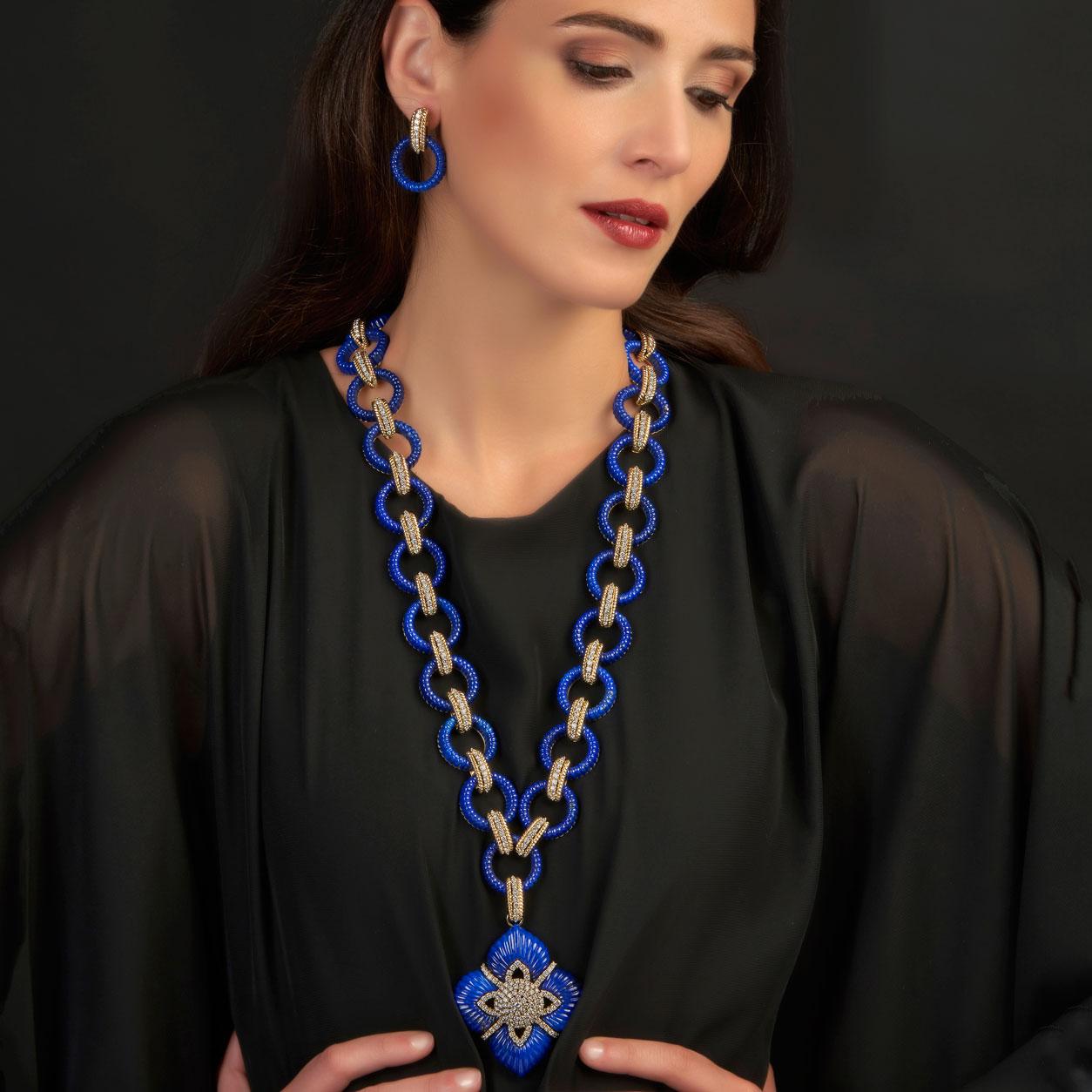 afghan lapis necklace