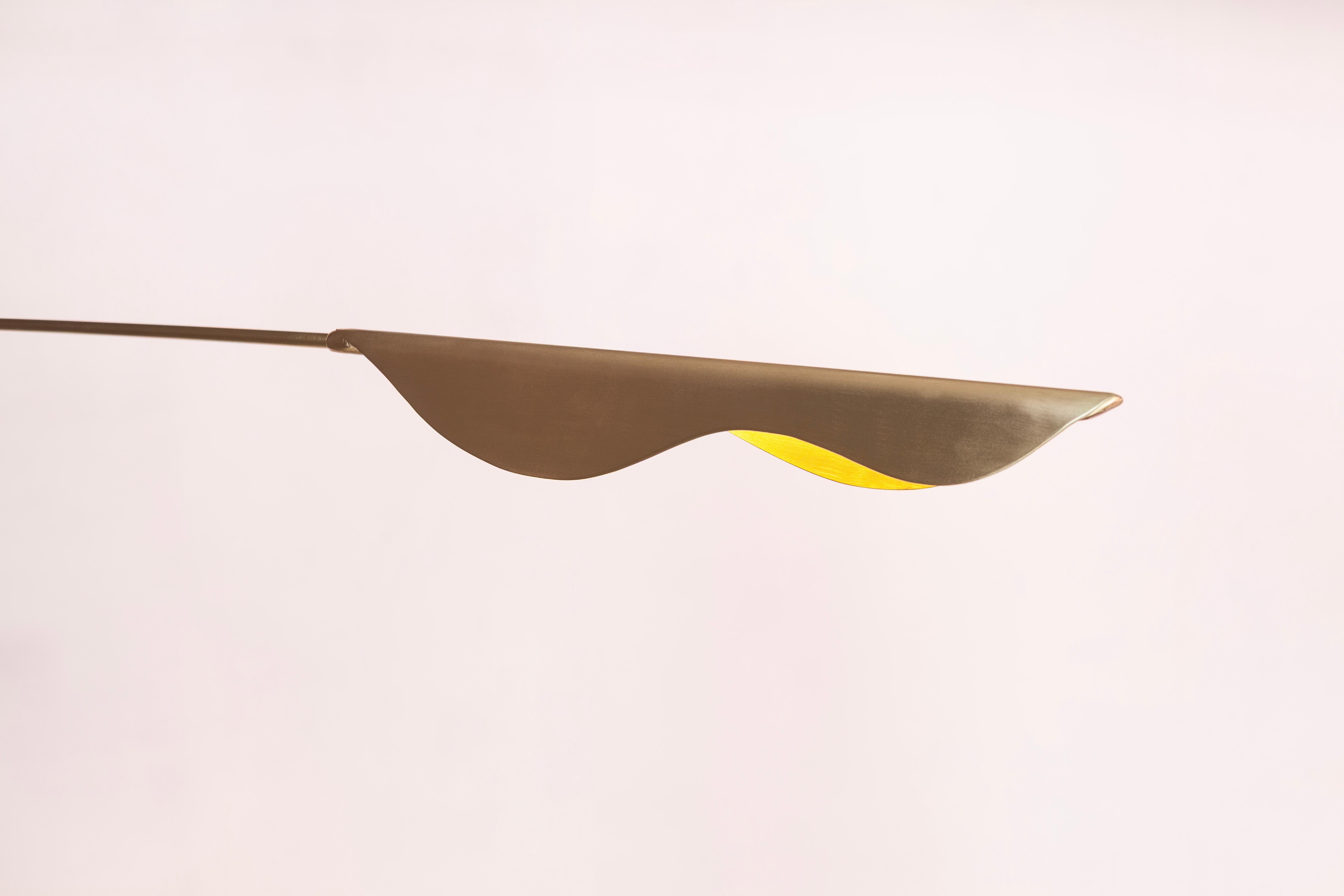 Brass Vesper Pendant Lamp by Morghen Studio For Sale