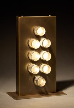 'Vesper' Solid Brass Table Lamp by Bono Holt, Handcrafted in Los Angeles, 2026