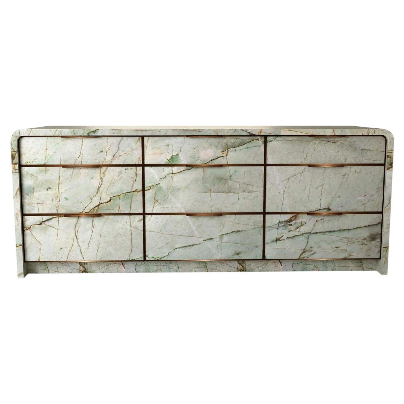 Vespera Quarzite Sapphire Crystal Dresser by Sheree Stuart Design