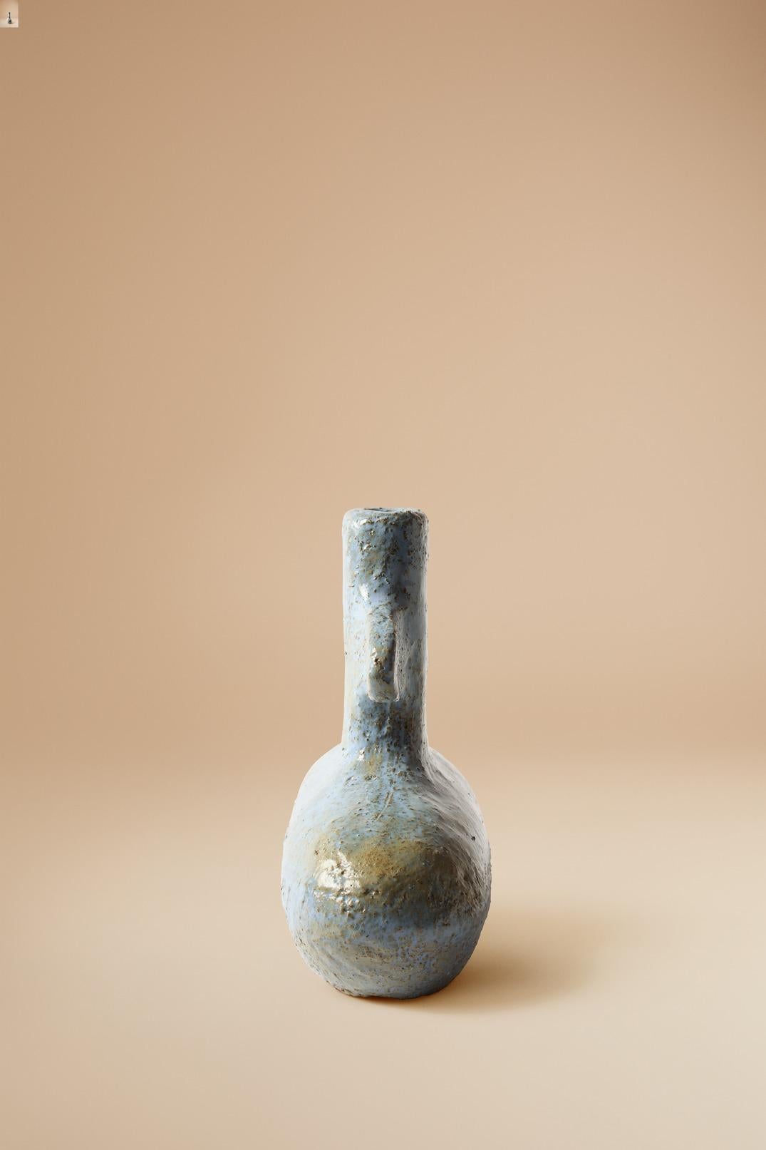 South African Vessel 04 in Textured Stoneware Clay. Handmade by Jade Paton for Lemon For Sale