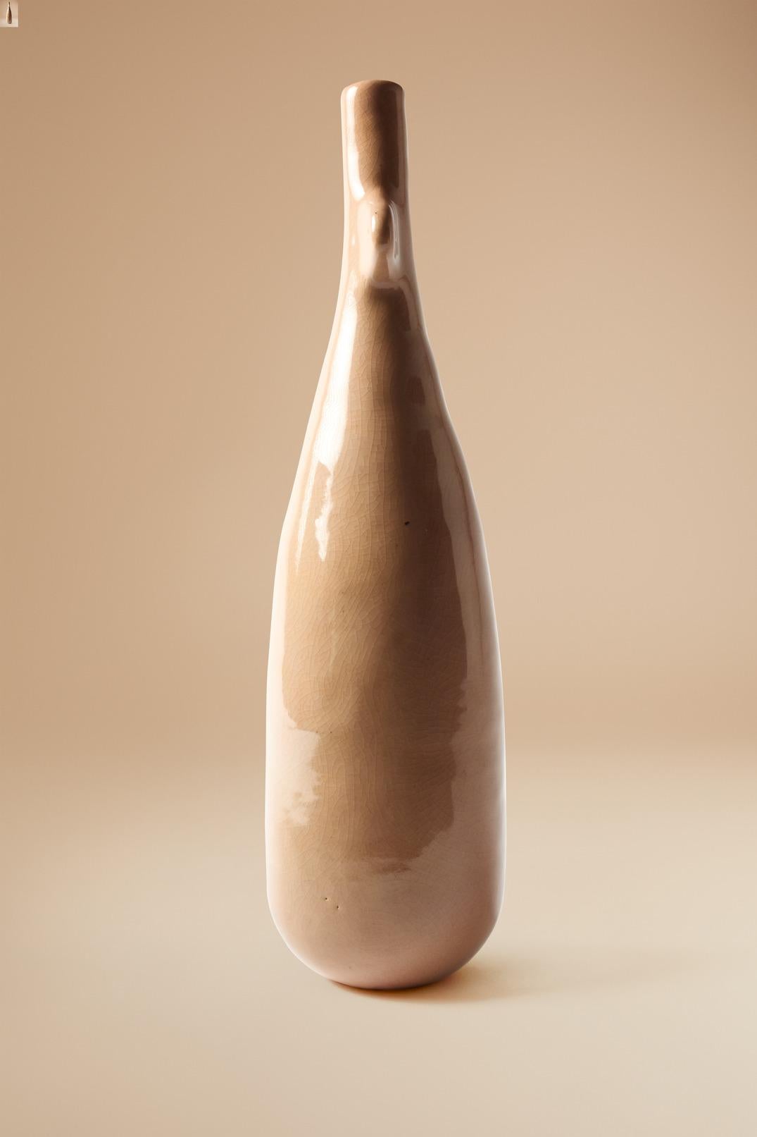 South African Vessel 05 in Smooth Stoneware Clay. Handmade by Jade Paton for Lemon For Sale