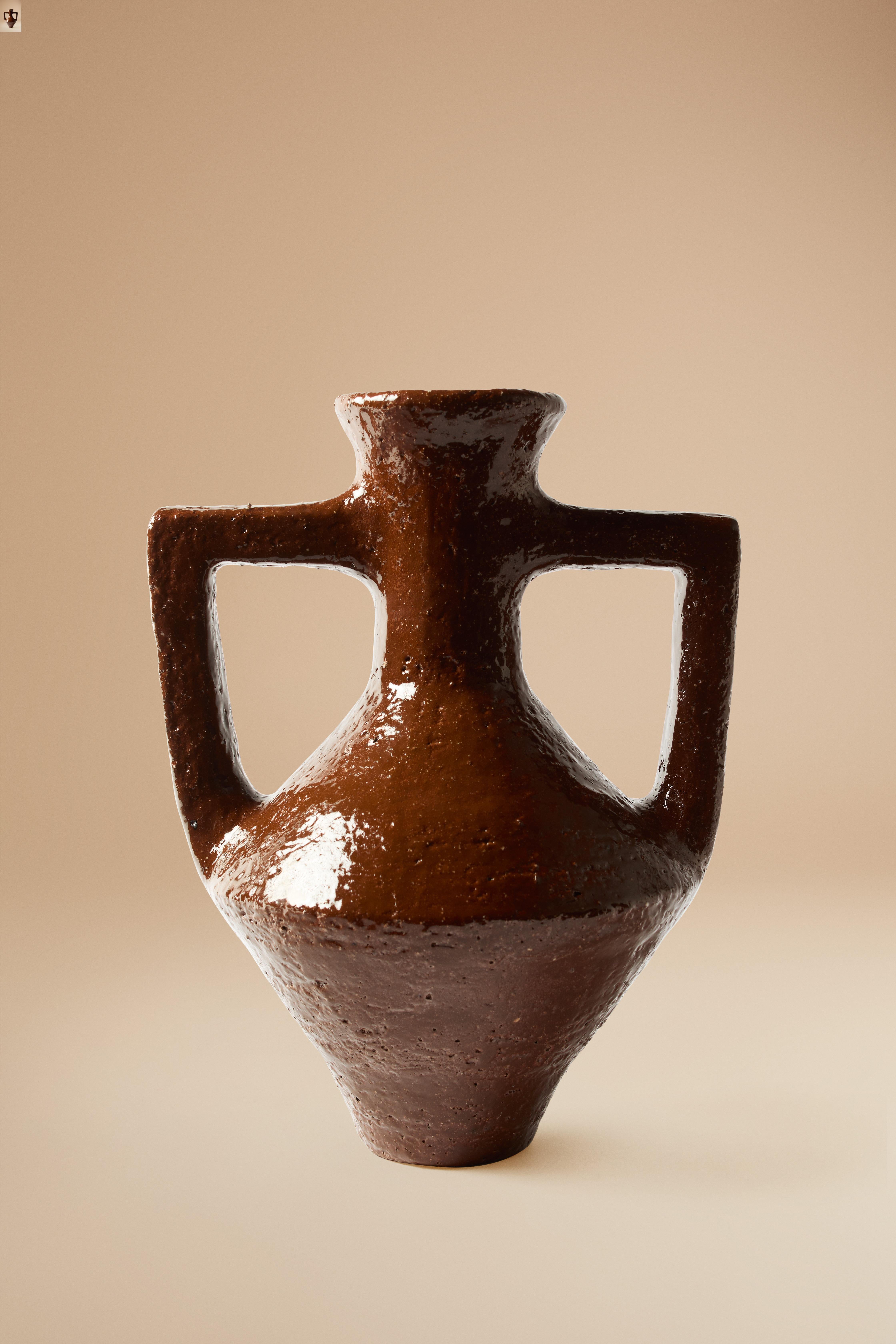 Vase 06 en argile de grès texturée. Fabriqué à la main par Jade Paton pour Lemon Neuf - En vente à Amsterdam, NL