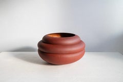 Vessel in Iron-rich Stoneware with Glazed Interior by Robin Kerr