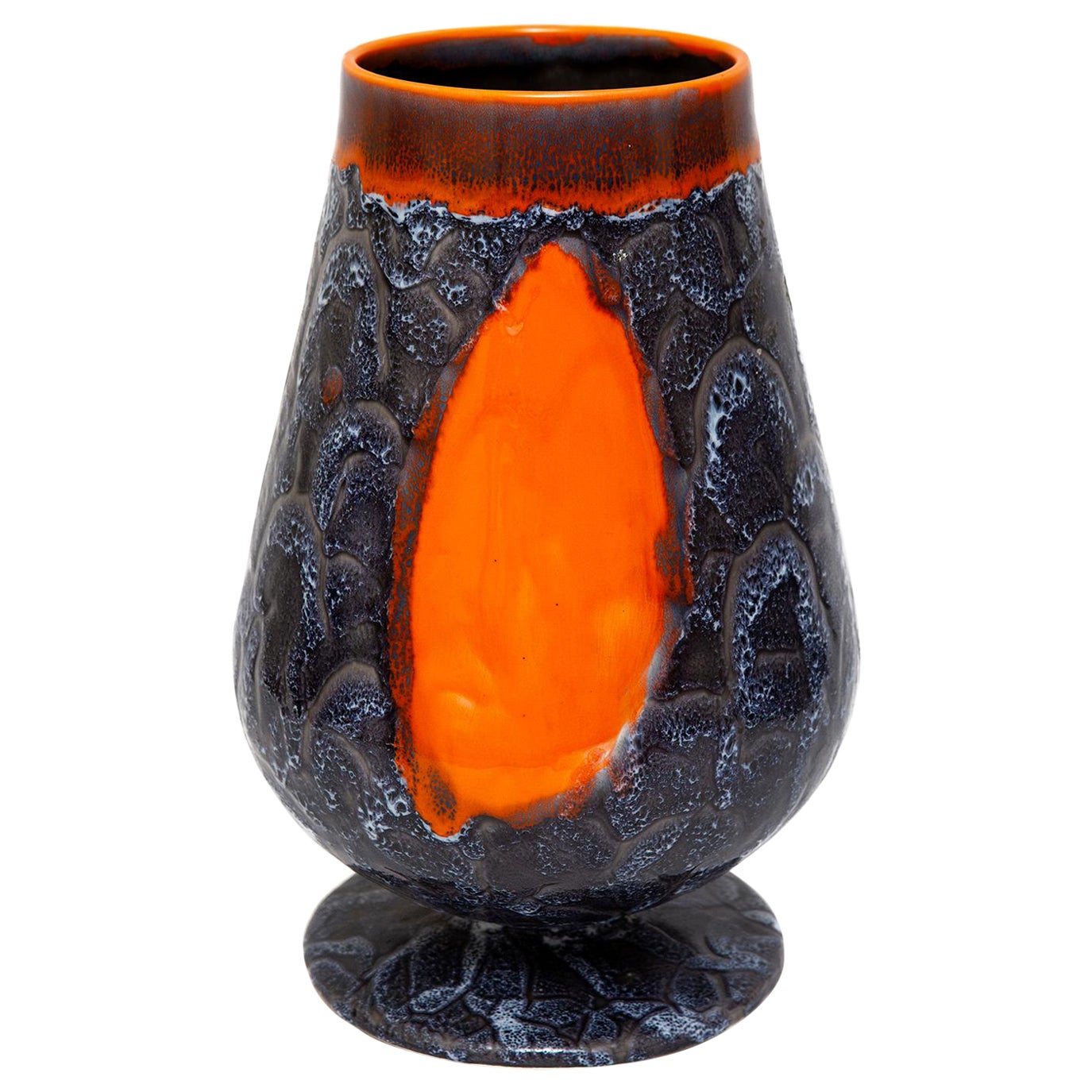 Vaso a forma di vaso Vintage Arancione Grigio Contemporaneo