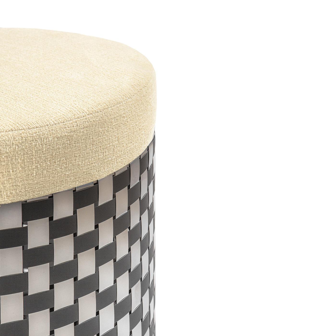 Pouf ottico nero Vesta In condizioni Nuovo in vendita a Milan, IT
