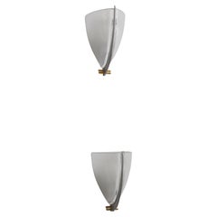 Vesta Postmodernes Glas-Wandleuchterpaar für VeArt, Vesta  von Ernesto Gismondi C 1990