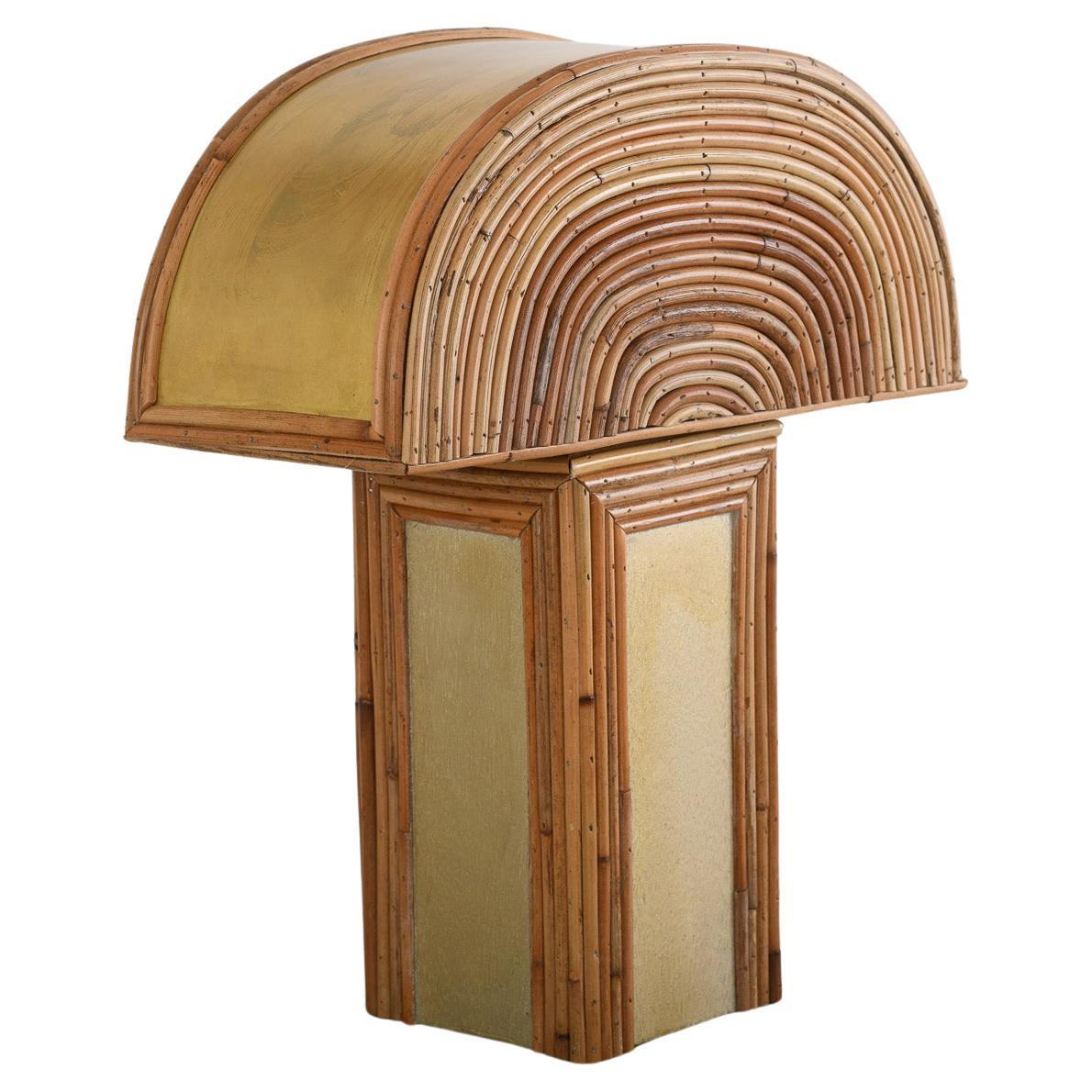 Vesta Rattan Table Lamp