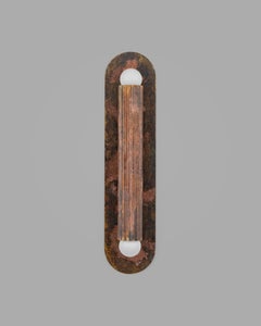Vesta Large Wall Sconce, Patinated Brass, Industrial Style, Europe