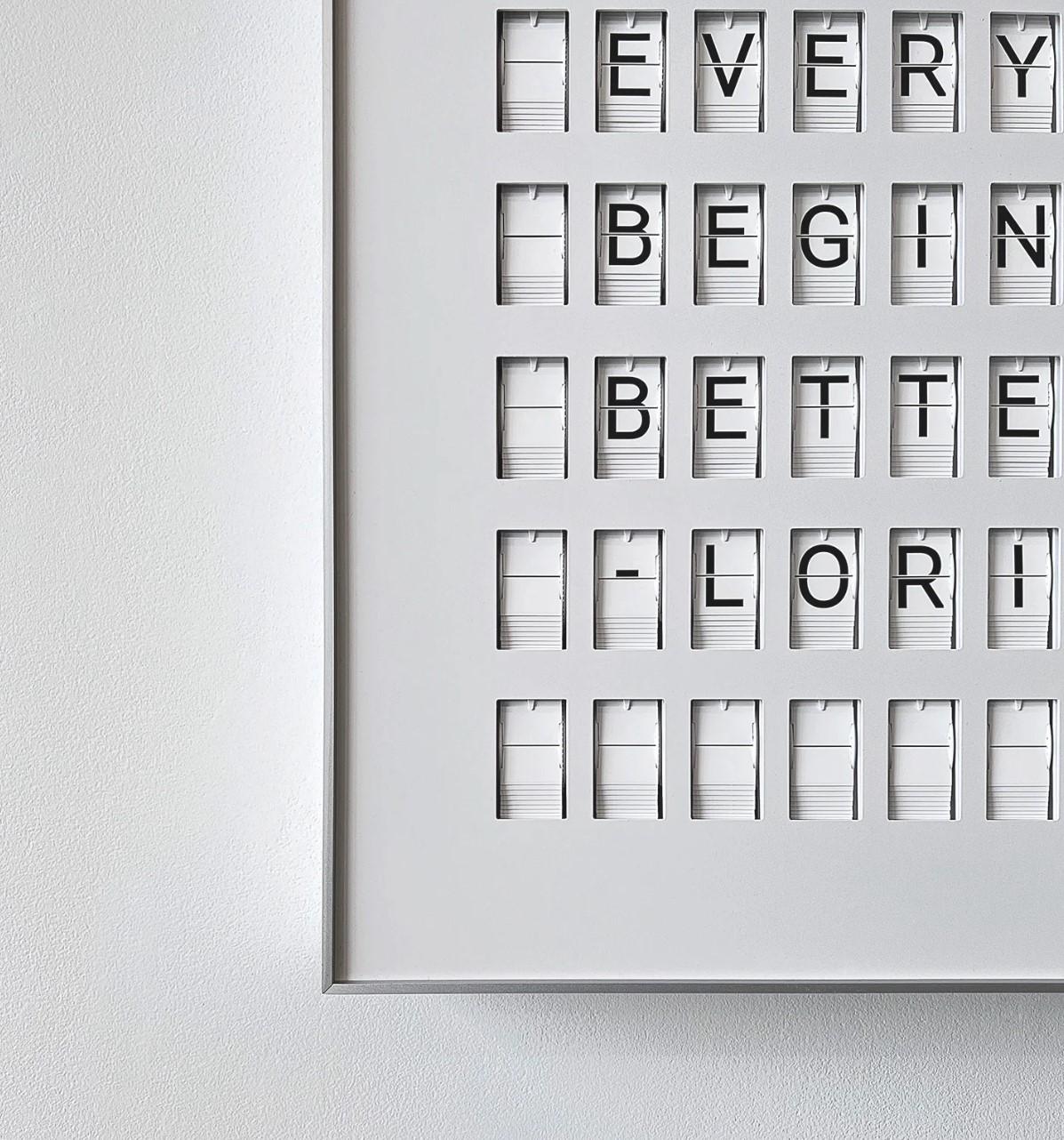 Modern Vestaboard Smart Split-Flap Signage Display in White