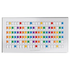 Expositor de señalización Vestaboard Smart Split-Flap en blanco