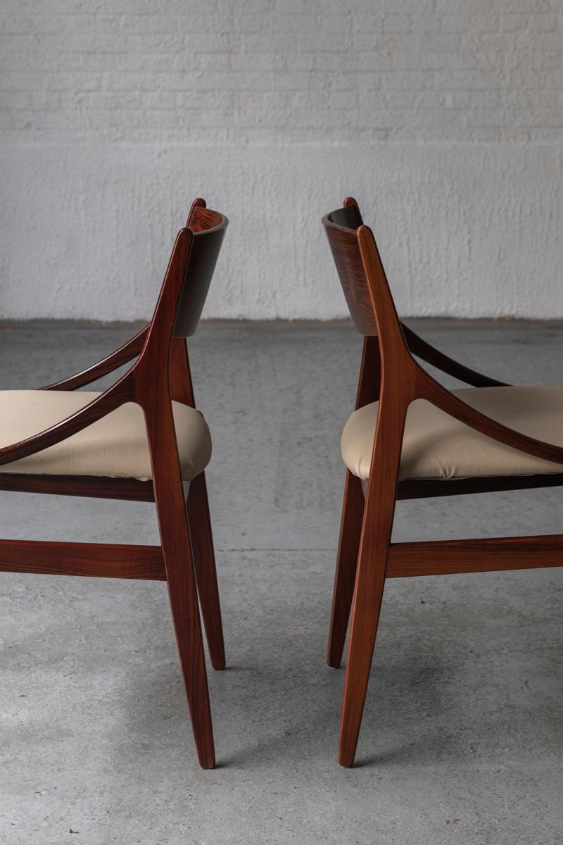 Vestervig Eriksen Set of 4 Dining Chairs in rosewood, Denmark, 1960’s 2