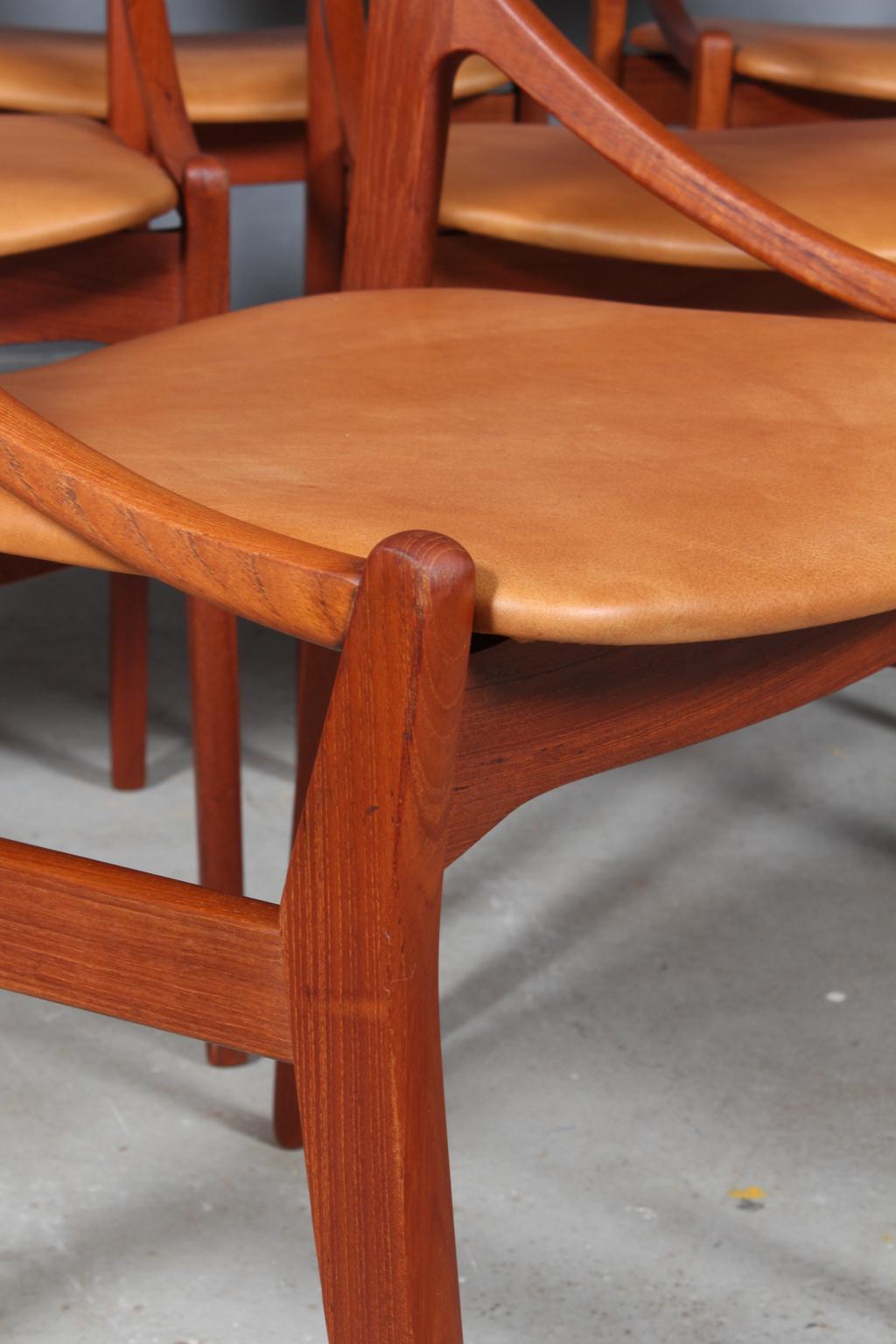 Vestervig Eriksen, Set of Six Dining Chairs In Good Condition In Esbjerg, DK