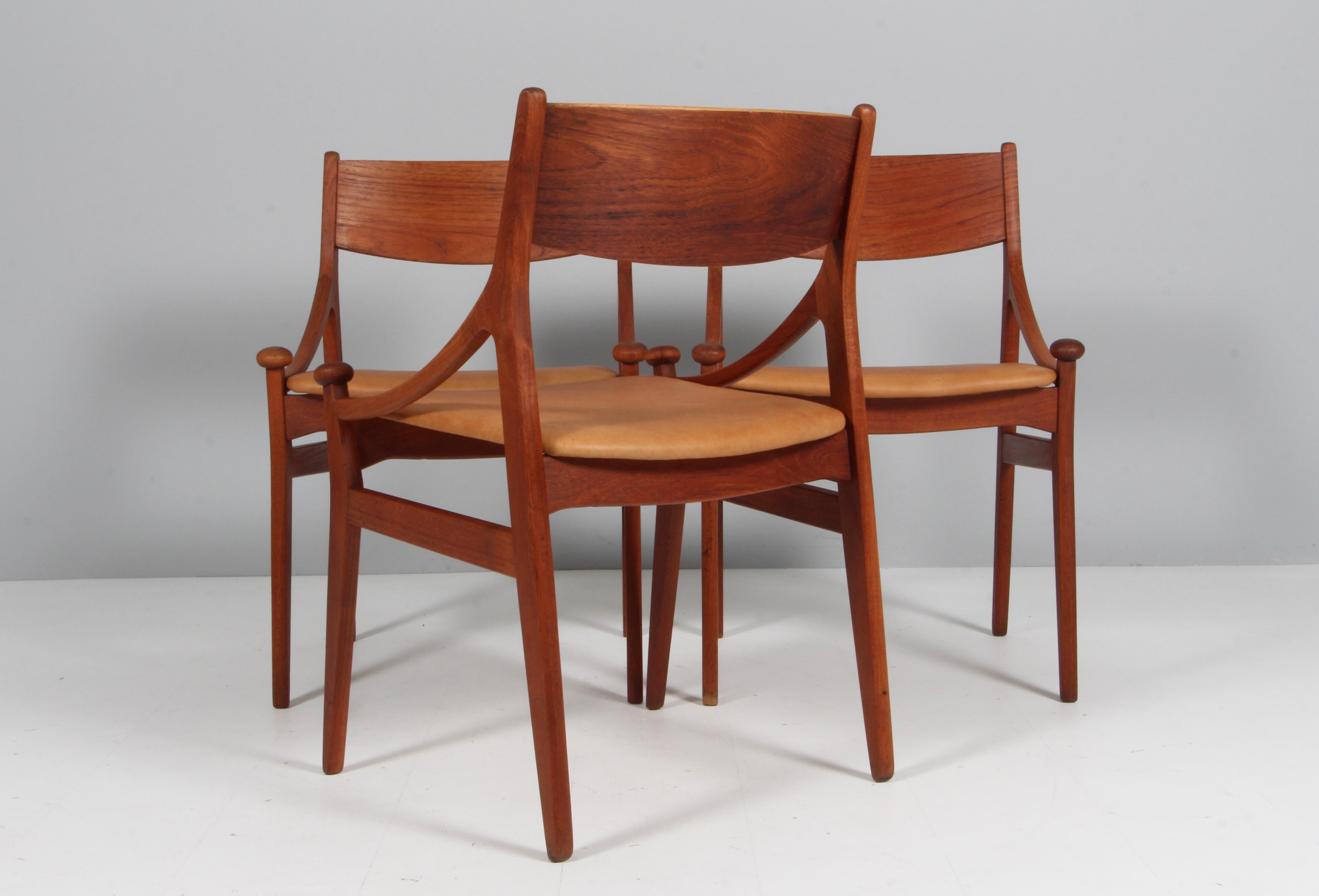 Scandinavian Modern Vestervig Eriksen, Set of three Dining Chairs