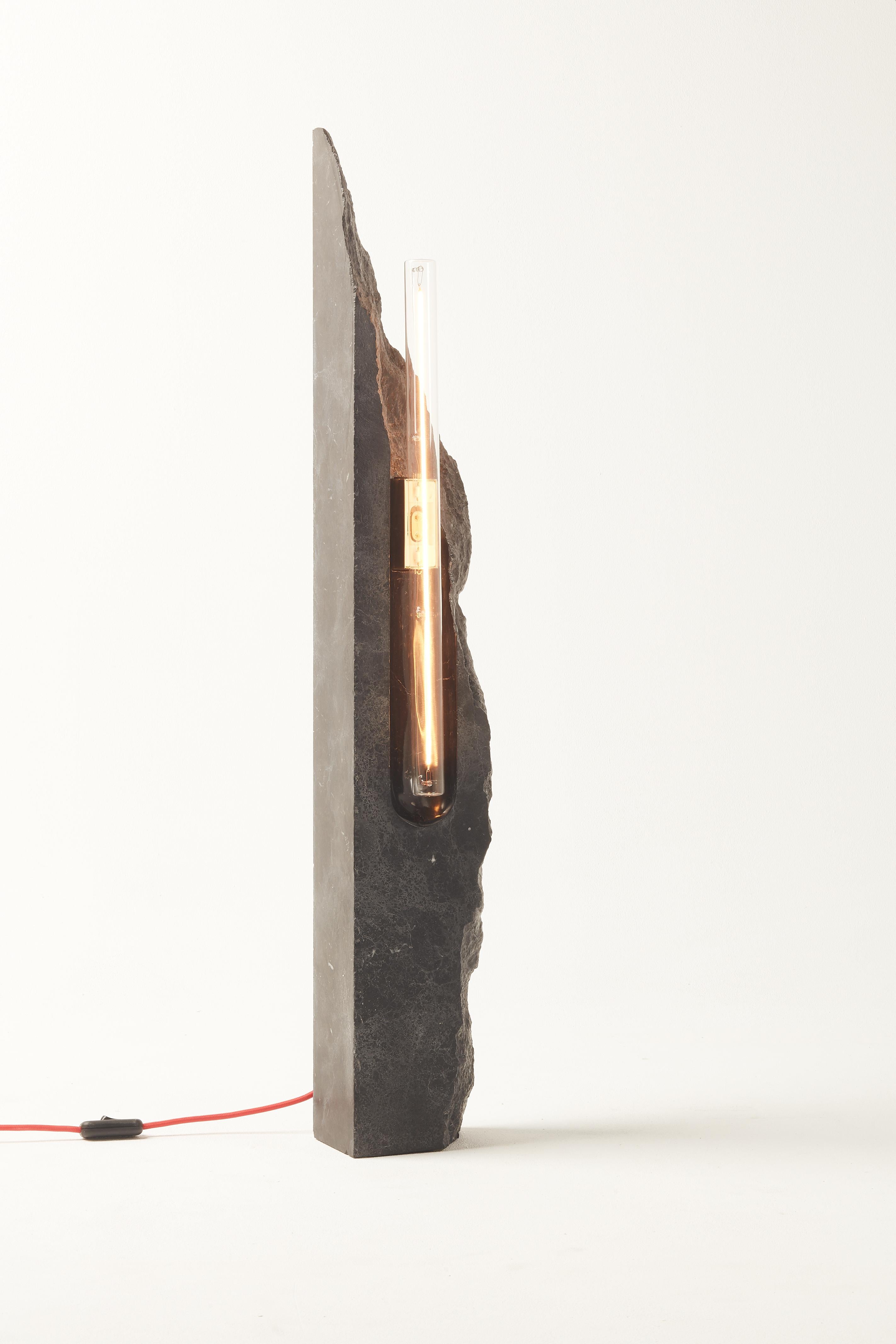 Vestige Lamp Large by Josep Vila Capdevila -  Marquina stone lamp  In New Condition For Sale In Barcelona, ES
