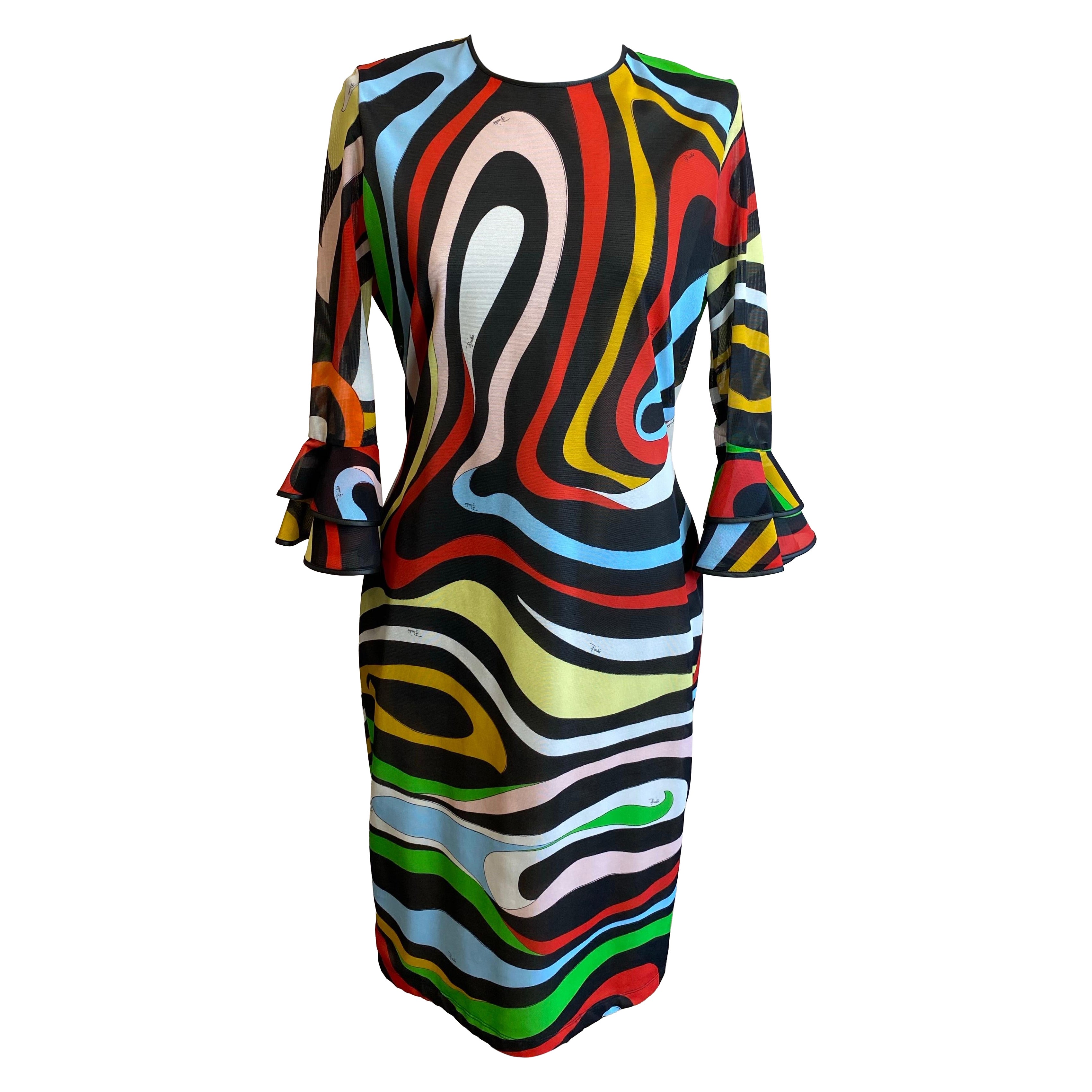 Vestido retina multicolor Emilio Pucci