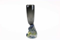 Vesuvius Transcontinental, Unique Art Glass Vase by Björn Stern, Sweden 1989