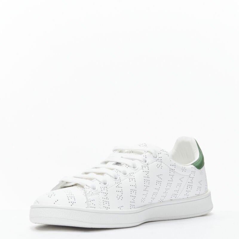 VETEMENTS 2018 Demna Logo perforiertes Leder Stan Smith niedriger Sneaker EU38 Damen im Angebot